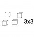 Диск B3/3 для нарезки кубиками брюнуаз 3x3 мм.