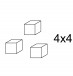 Диск B4/4 для нарезки кубиками брюнуаз 4x4 мм.
