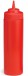 Красная бутылка для кетчупа 355 мл. диам. 53 мм. WideMouth Tablecraft 11253K