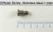 Diffuser Screw, Stainless Steel Synesso 1.3300
