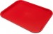Поднос прямоугольный пластиковый 45х35 см. красный Carlisle Red CT141805